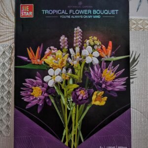 Bouquet Tropical en Briques – Kit de Construction créatif JIE STAR (891 pièces)