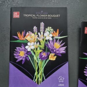 Bouquet Tropical en Briques – Kit de Construction créatif JIE STAR (891 pièces)